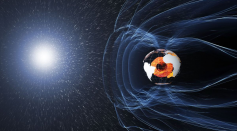 The European Space Agency revealed an audio clip of the Earth’s rumbling magnetic field.