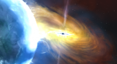 NASA and Italian Space Agency observatory IXPE shows how a black hole swallows and spits out space materials.