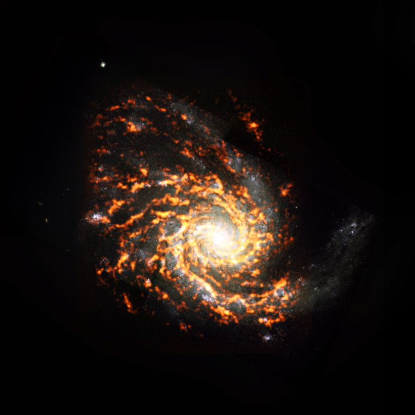 Witness the exquisite image of the spiral galaxy of the Coma Pinwheel sighted by ESO’s Very Large Telescope.