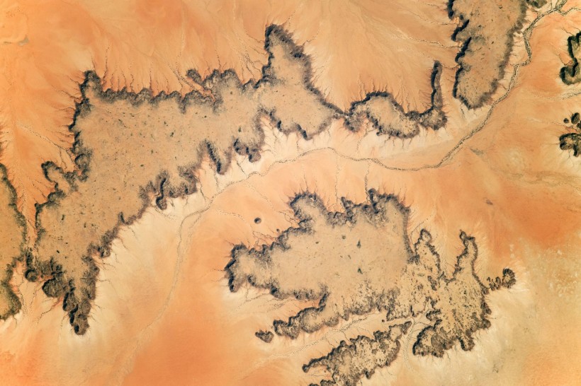  Astronauts Aboard the ISS Share Detailed Picture of the Eroded Beauty of the Sahara Desert