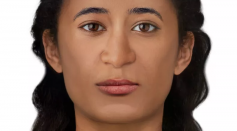 Facial reconstruction of the first pregnant ancient Egyptian mummy to be discovered. The woman is believed to have died around 2,000 years ago while 28 weeks pregnant.
