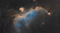 Seagull Nebula. IC 2177 is a region of nebulosity that lies along the border between the constellations Monoceros and Canis Major