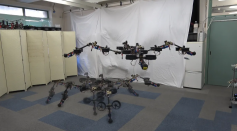 SPherIcally vectorable and Distributed rotors assisted Air-ground amphibious quadruped Robot.