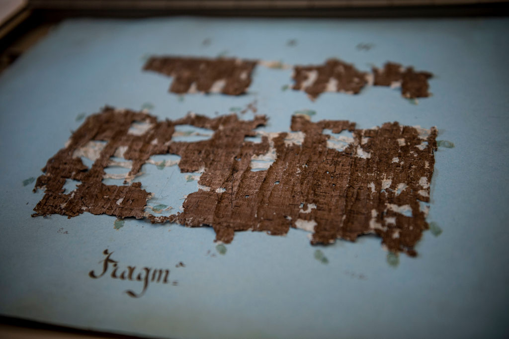 AI Reads Ancient Scroll Charred by Mount Vesuvius in Tech First