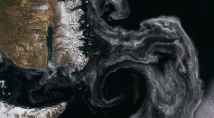 NASA's Aqua Satellite Captures Giant Ice Swirls Around Russian Peninsula in Arctic