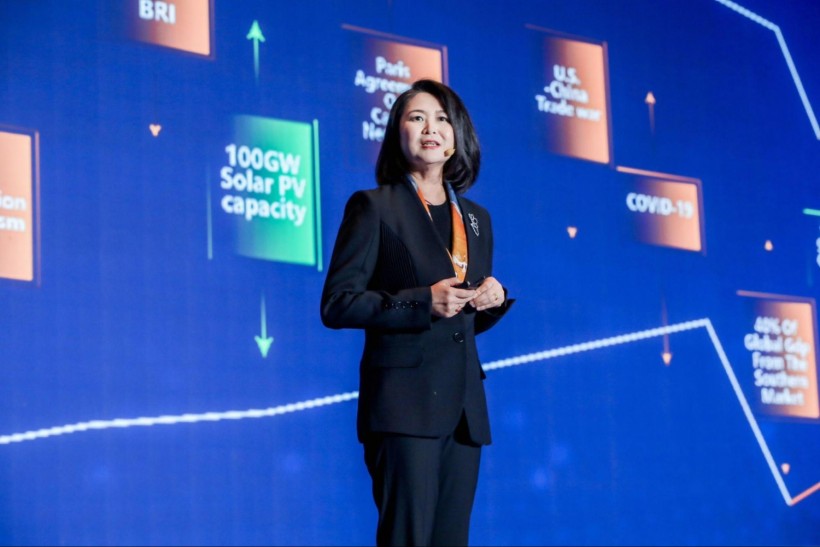 Lily Zhang, President of CHINT Global, at the 10th CIMF