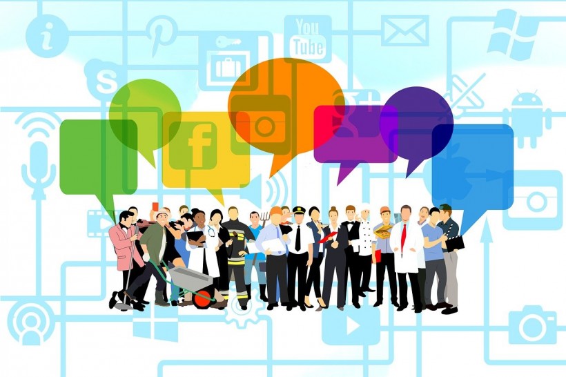 Social Network Group People royalty-free stock illustration