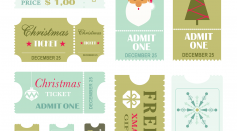 Christmas Christmas Card Christmas Ticket royalty-free vector graphic