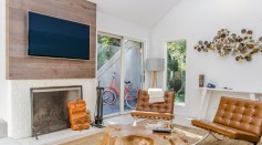 Eclectic living room in the Hamptons