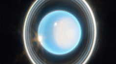 James Webb Space Telescope Captures Uranus' Elusive Zeta Ring, Moons in Festive Photo
