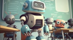 Ai-generated, Robot, School