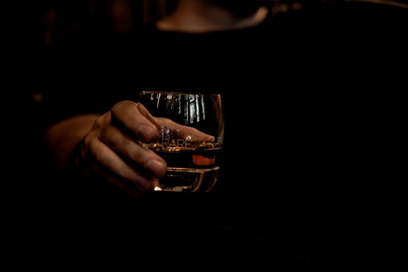 Picture of a person drinking alcohol