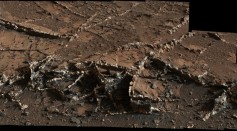 Ice Cream Sandwich Rock Formations on Mars