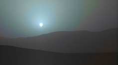 Blue Sunset on Mars