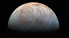 From the Surface of Jupiter's Moon—Europa Reveals Icy Glass