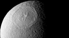 Saturn's moon Tethys Looks Like Death Star
