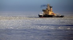 Yamal LNG liquefied natural gas plant under construction in northern Russia