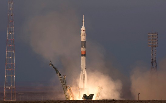 Soyuz TMA-19M blasted off to launch the Expedition 46-47 to International Space Station on Dec. 15, 2015.