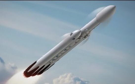 SpaceX Falcon Heavy Rocket Successful Test Fire