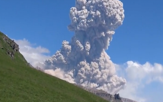 Shiveluch Volcano. Kamchatka