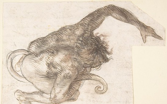 Figure of Fantastic Human-like Creature with Long Tail