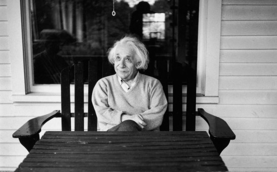 Einstein at his Princeton Home in 1951.