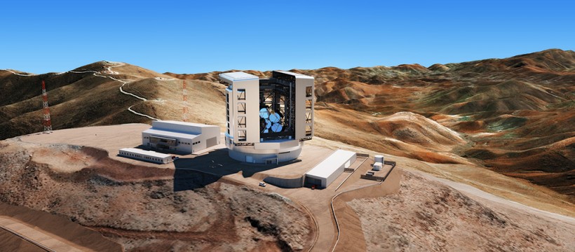 Rendered image for the planned Great Magellan Telescope