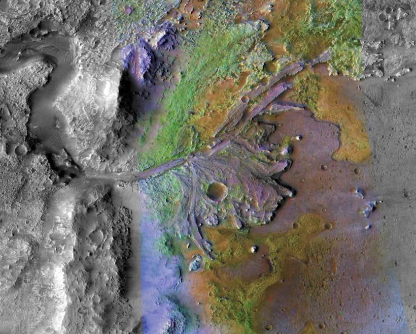 The Jezero Crater as Observed by Mars Reconnaissance Orbiter