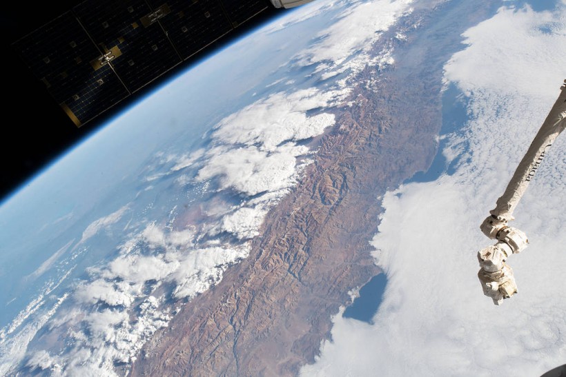 The Andes Mountain Range as seen from Space