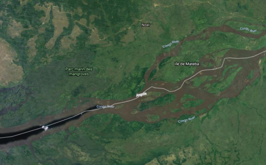 The Lower Part of Congo River, near the Atlantic Ocean