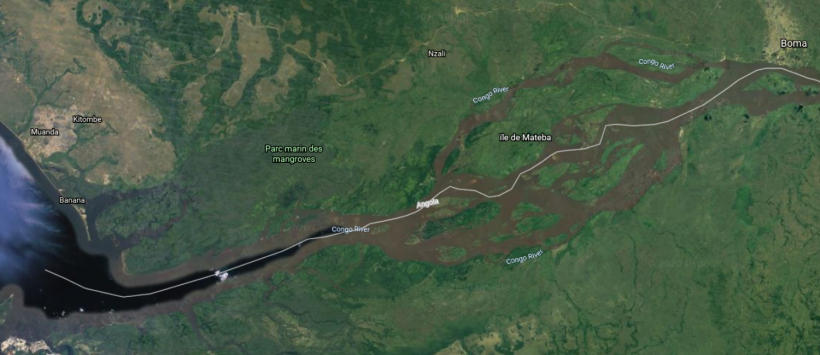 The Lower Part of Congo River, near the Atlantic Ocean