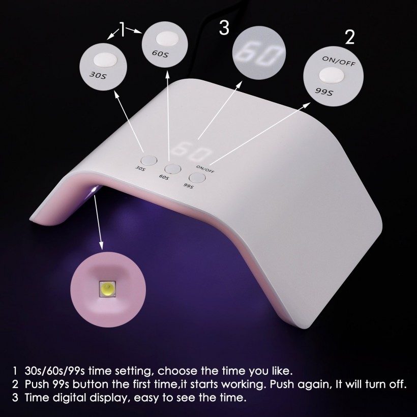 Get the Perfect Nails Using The Best UV Light and LED Nail Dryer at Amazon!