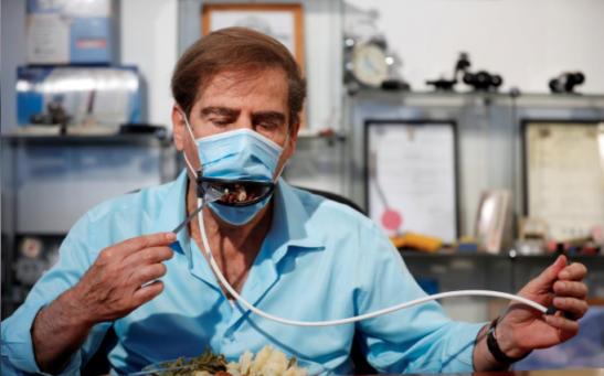 Israeli Eating Mask: You Can Soon Eat While Wearing A Mask