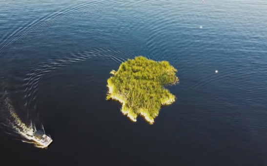 Mysterious Floating Island in Muskegon Lake A Result of High Water Levels and Erosion