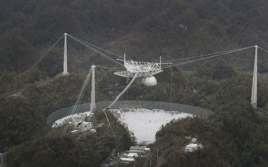 The Arecibo Observatory Reports Damaged Reflector Dish & Cables