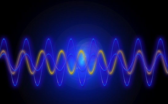 Visual Representation of Blue Light Waveform