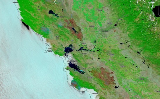 NASA Satellite Imaging Picks up California Burn Marks & Incoming Tropical Storms