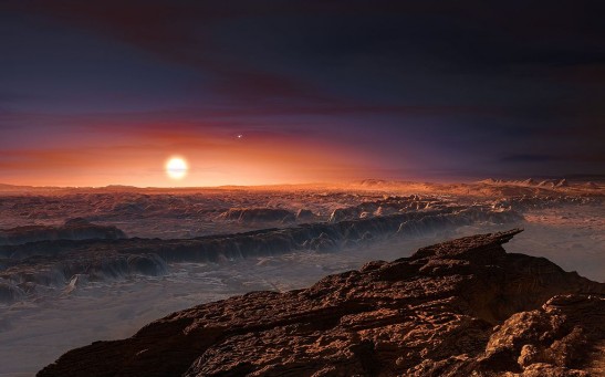 An artist's interpretation of the exoplanet Proxima b