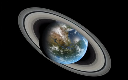 Imaginary Earth: What Might Earth Be Like Crowned With Rings?