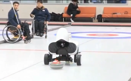 Curly the Robot Competes With Professional Curling Athletes