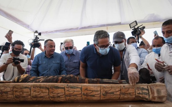 Coffins found in Saqqara