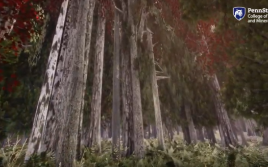 Virtual Reality of Wisconsin Forest Takes Strollers to 2050