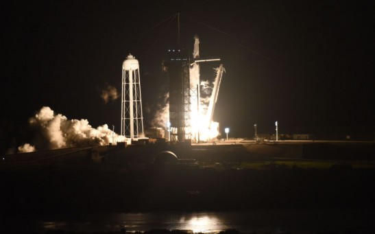 SpaceX And NASA Launches Crew Dragon Capsule With Four Astronauts To The International Space Station