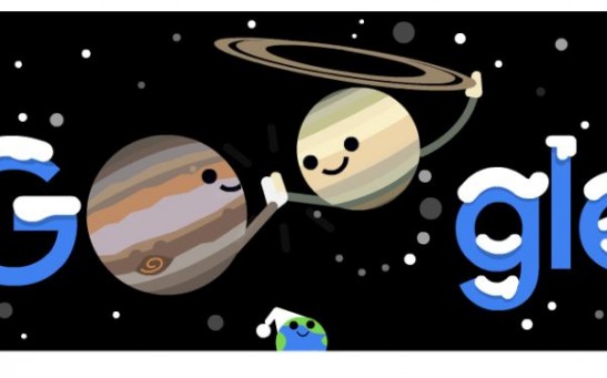 Google Doodle for the Great Conjunction
