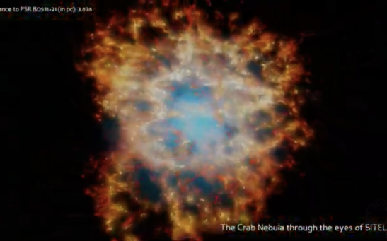 Flythrough Of Crab Nebula