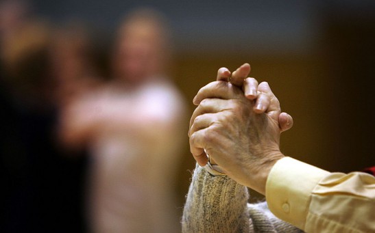 Pensioners In Scotland Take Part In A Local Tea Dance