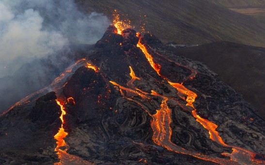 Volcanic Eruption Begins In Fagradalsfjall