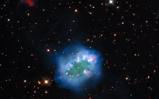 A New Image of the Necklace Nebula Captured by the Hubble Space Telescope