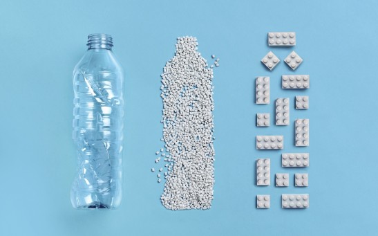 Transforming PET Plastic Bottles into LEGO Bricks