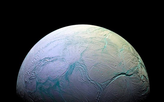 Photograph of Enceladus